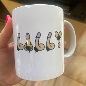 New in box custom “LILLY” mug